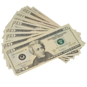 Alternative view of $20 Bill Prop Money